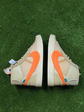 DS Nike x Off-White Blazer Mid 'All Hallow's Eve' - Size 12 - AA3832-700